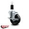 Service Caster 4'' Phenolic Swivel 1-3/8'' Expanding Stem Caster with Brake SCC-EX20S414-PHR-TLB-138 - alternate 2